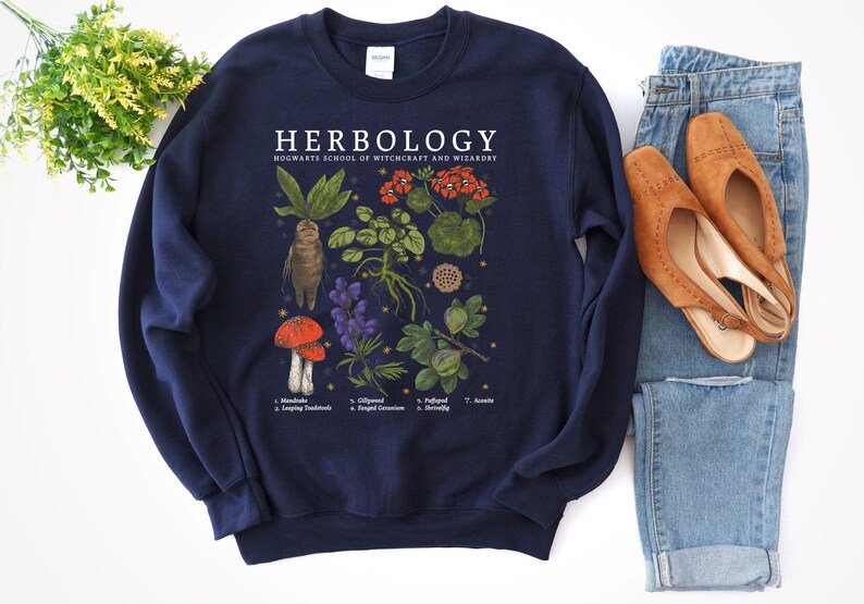 etsy herbology sweatshirt