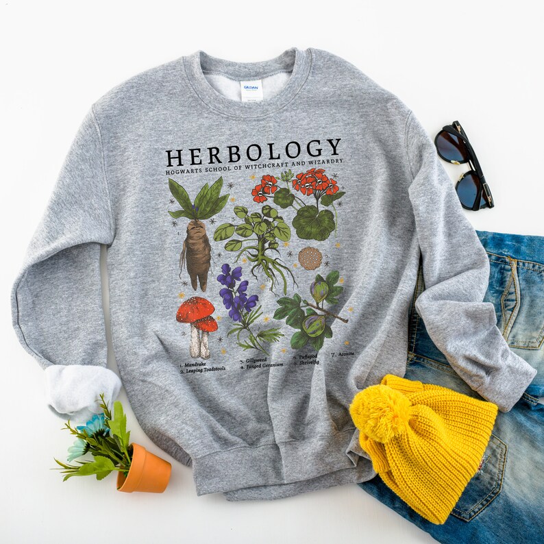 etsy herbology sweatshirt