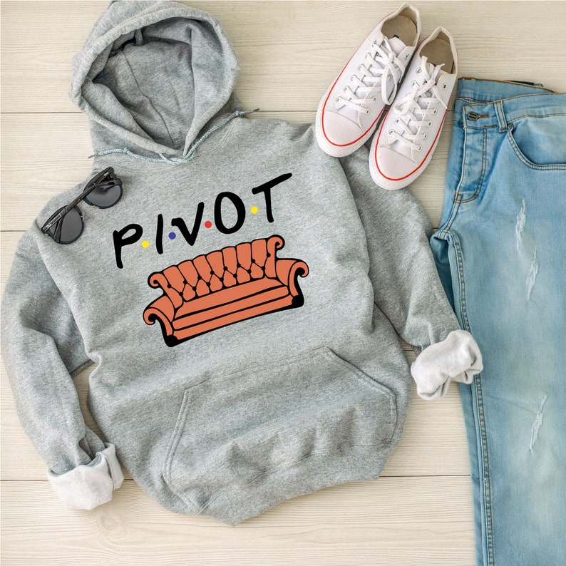 PIVOT Hoodie Central Perk Hoodie Unisex Hooded Sweatshirt Tv Show Friends - Christmas Gift - Birthday Present 