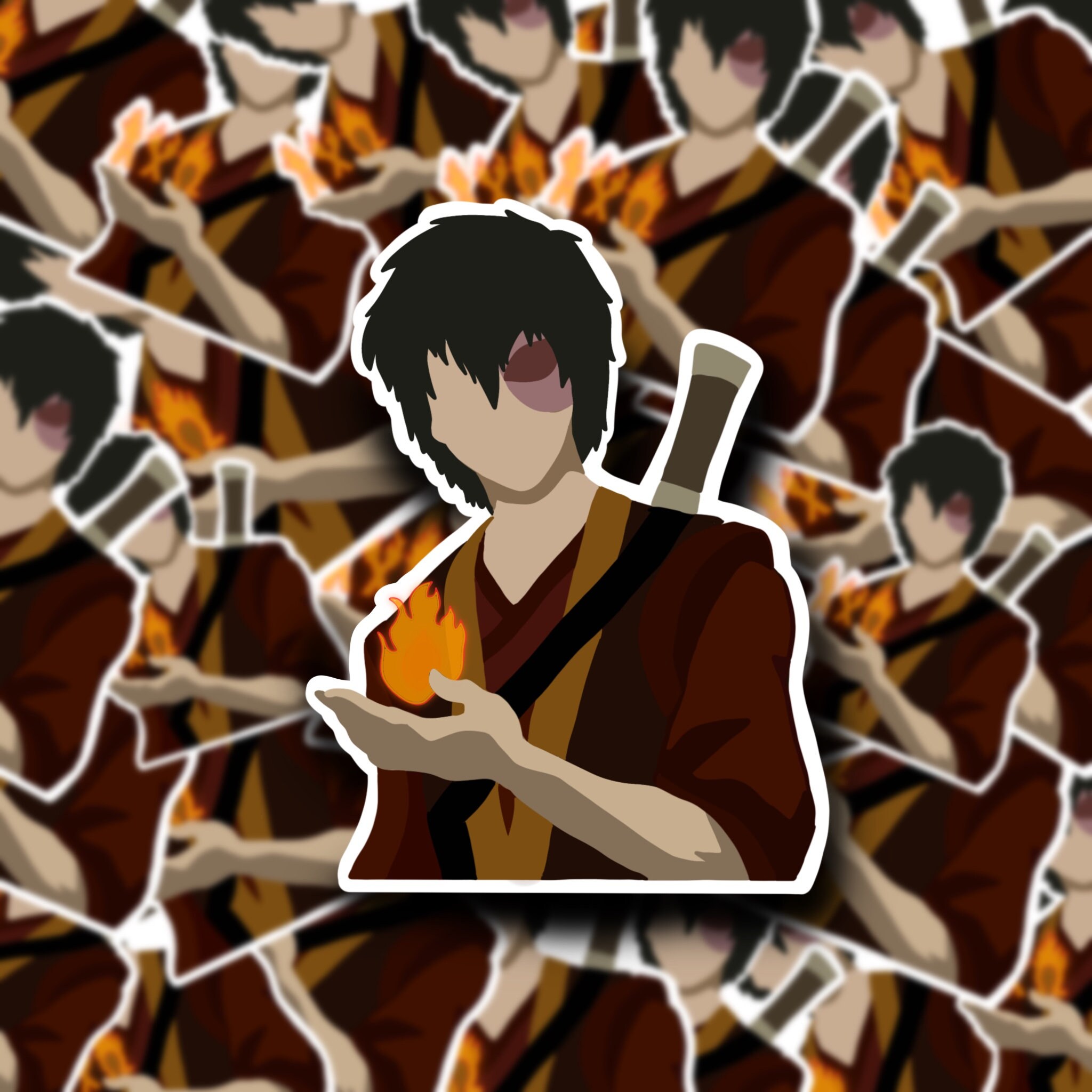 zuko with flame- Avatar the Last Airbender sticker
