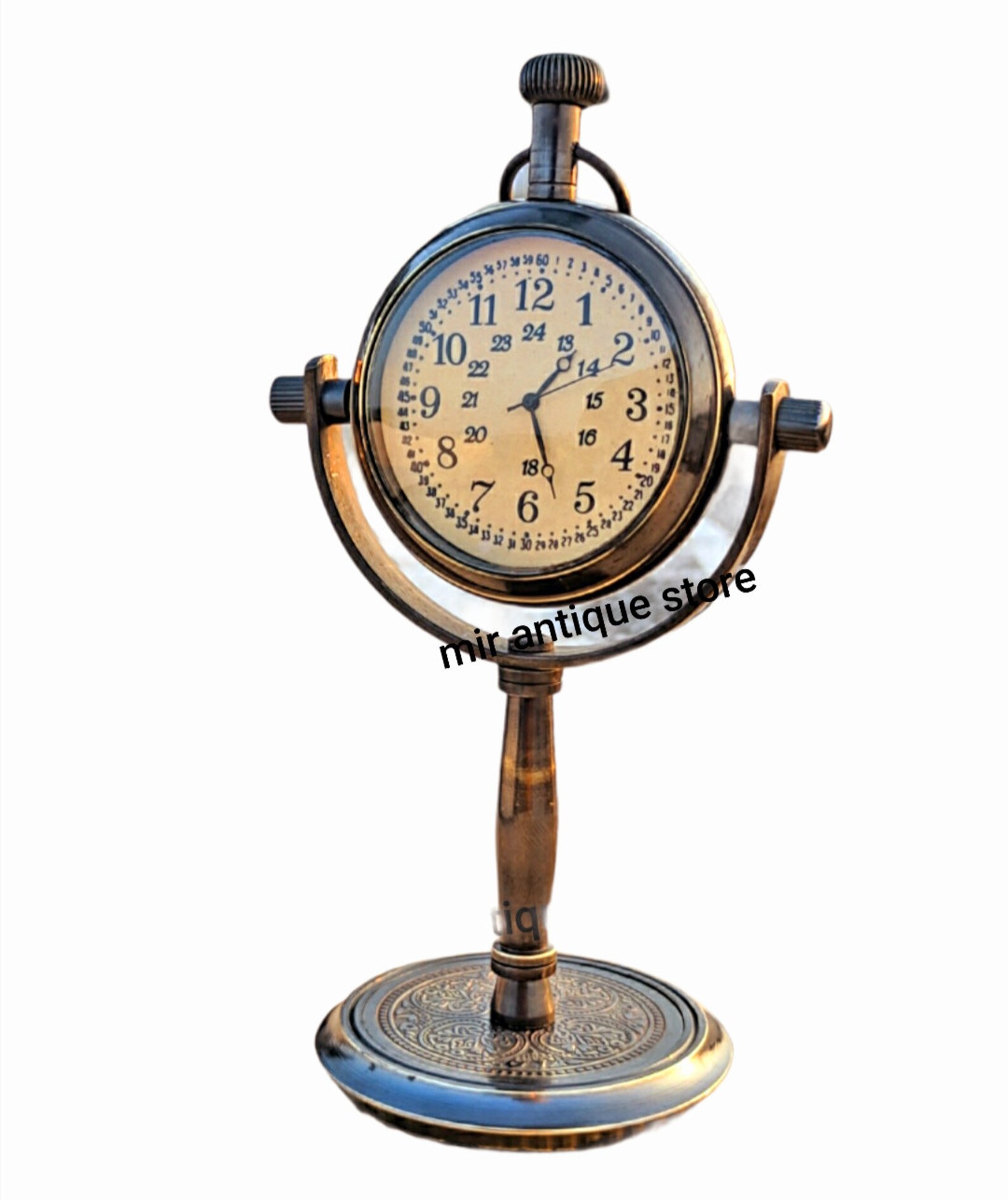 Handmade Desk Clock Maritime 5'' Nautical Antique Etsy