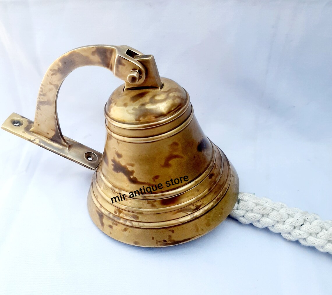 5'' Nautical Ship Bell Antique Solid Brass Door Bell Etsy