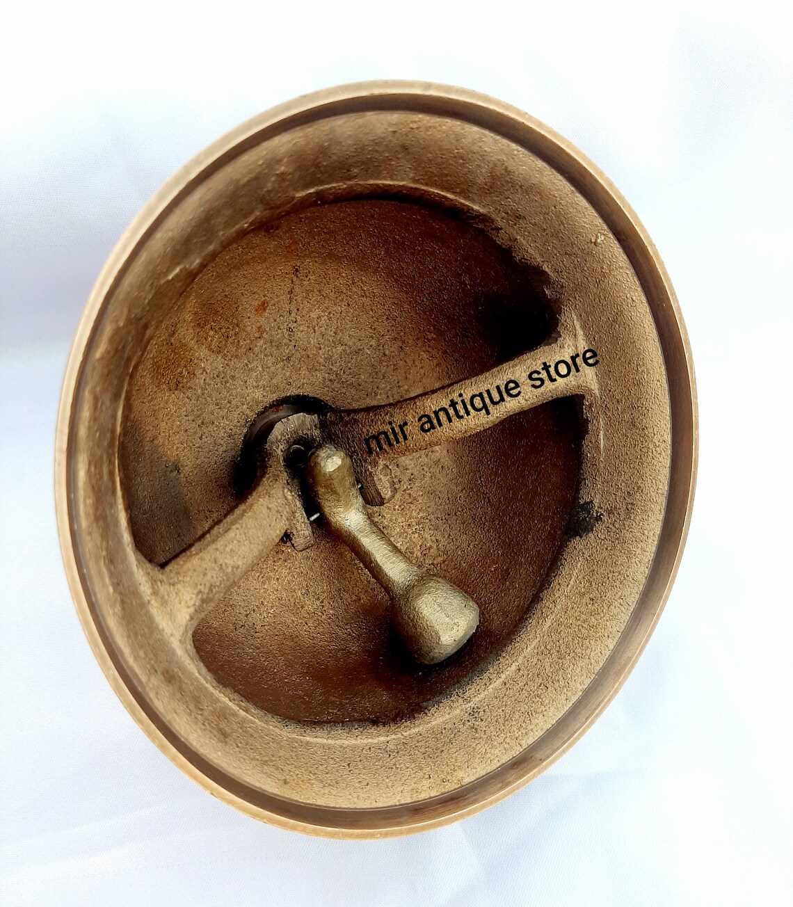 Nautical Antique Desk Bell Handmade Solid Brass Beautiful Etsy