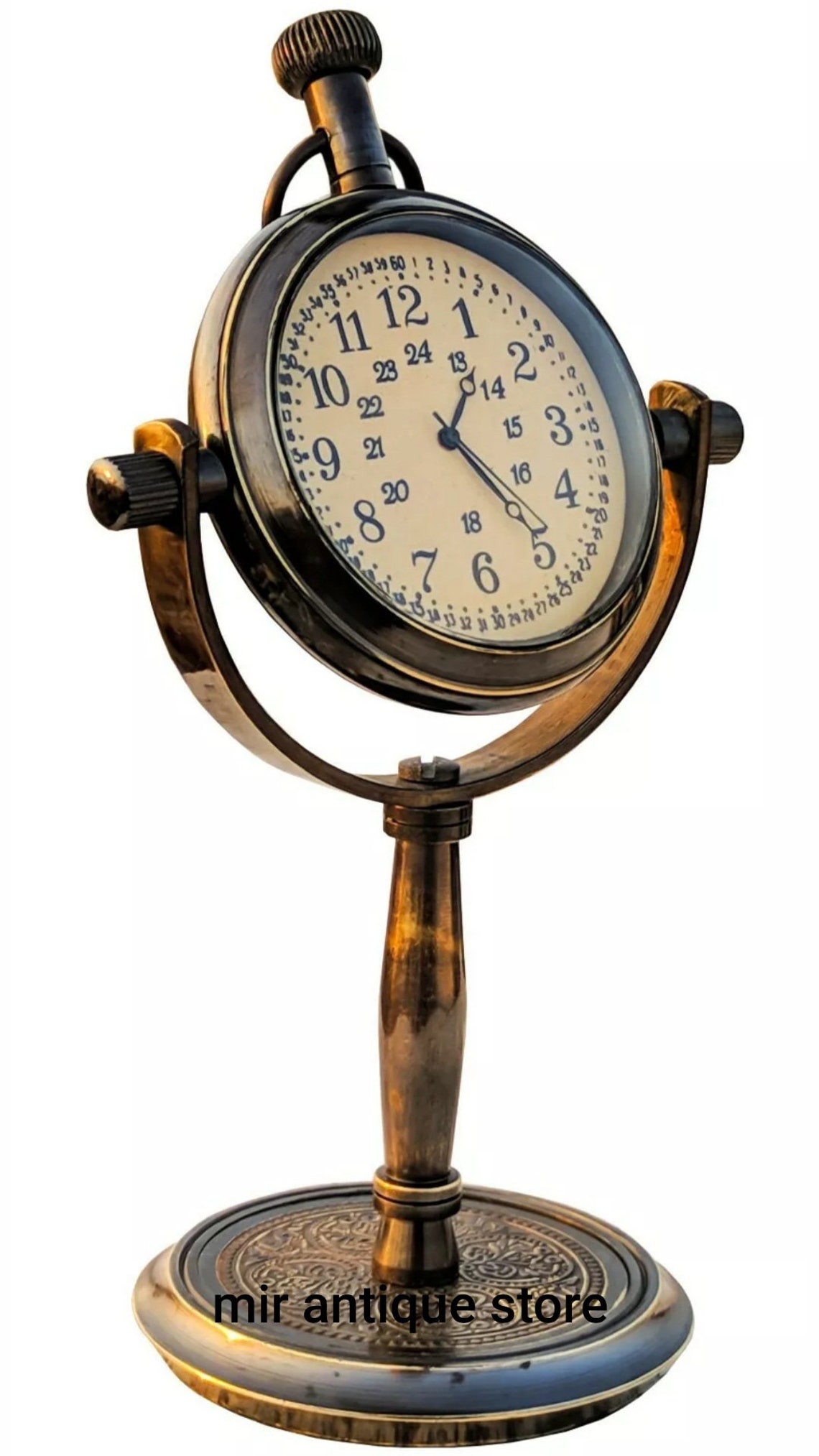 Handmade Desk Clock Maritime 5'' Nautical Antique Etsy