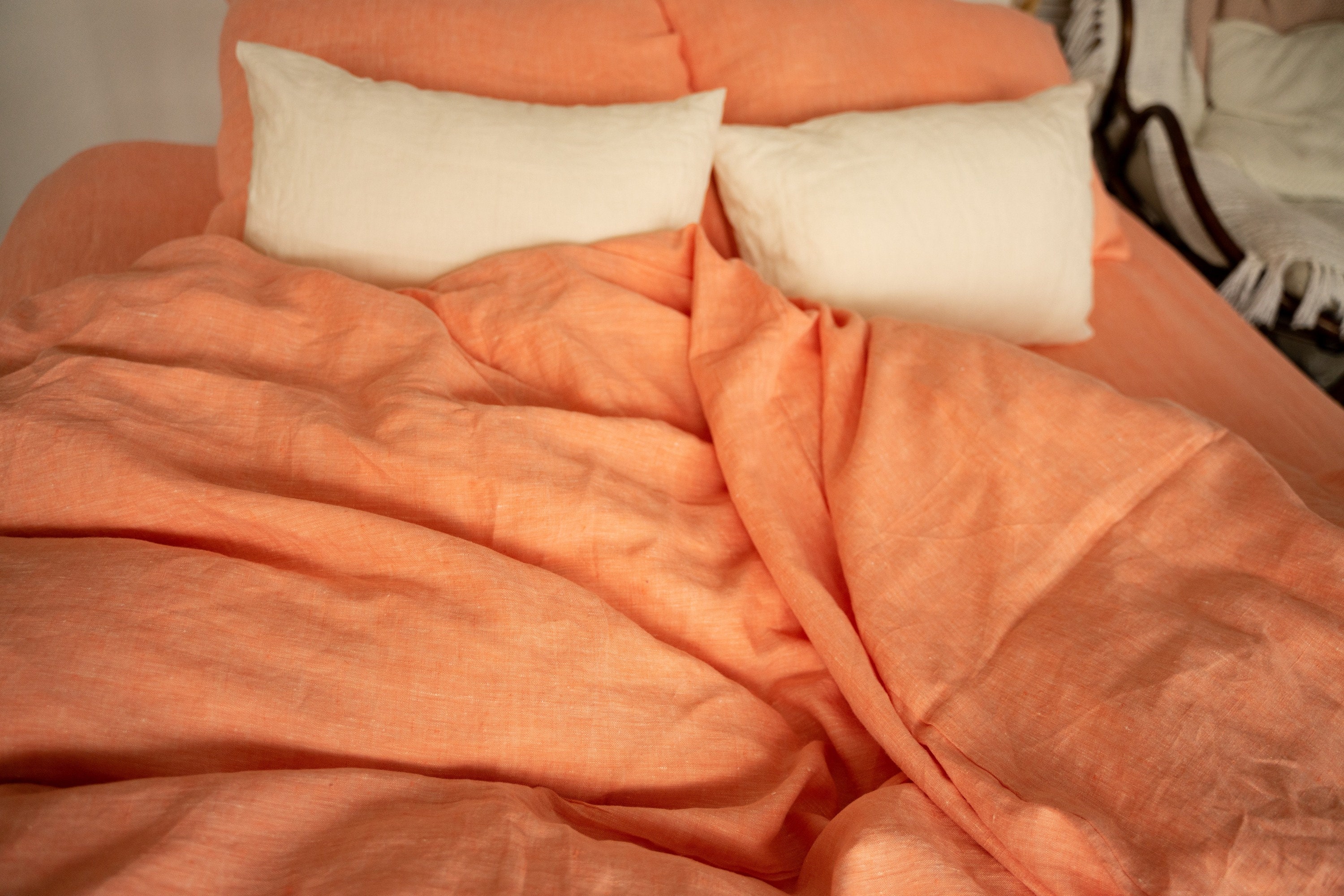 Linen comforter cover flax bedroom textile natural duvet Etsy