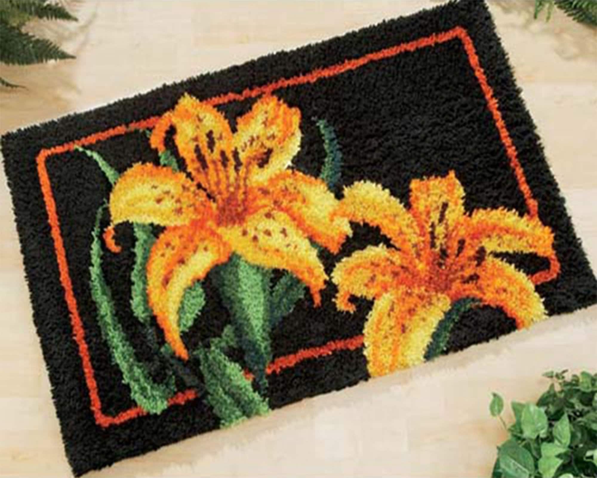 Latch Hook Ruglatch Hook Cushion Cover Etsy