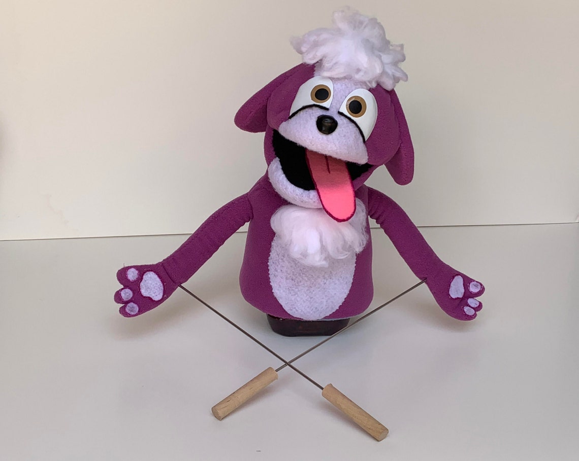 Custom Puppet Puppy puppet Rod arm puppet Etsy