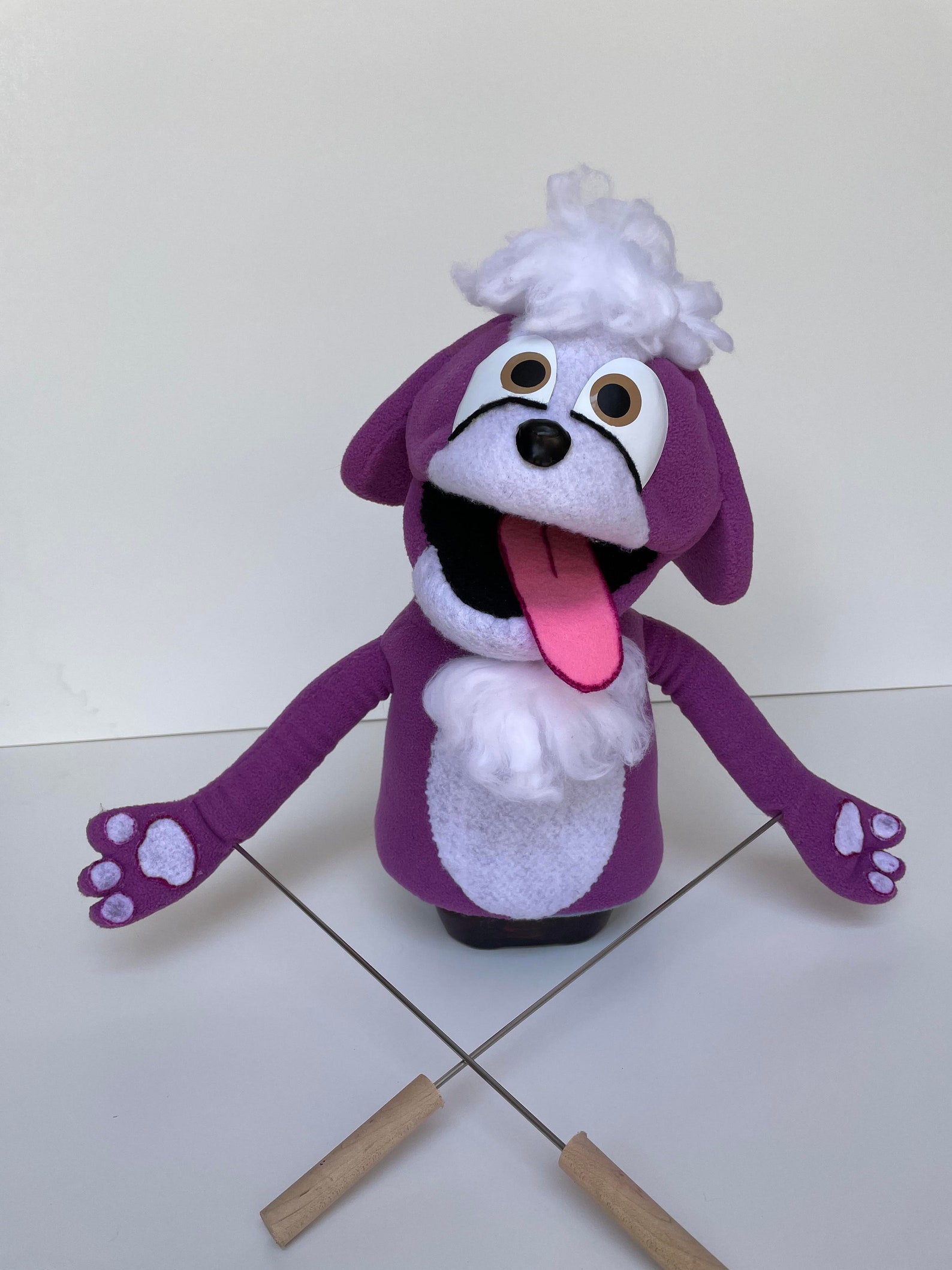 Custom Puppet Puppy puppet Rod arm puppet Etsy