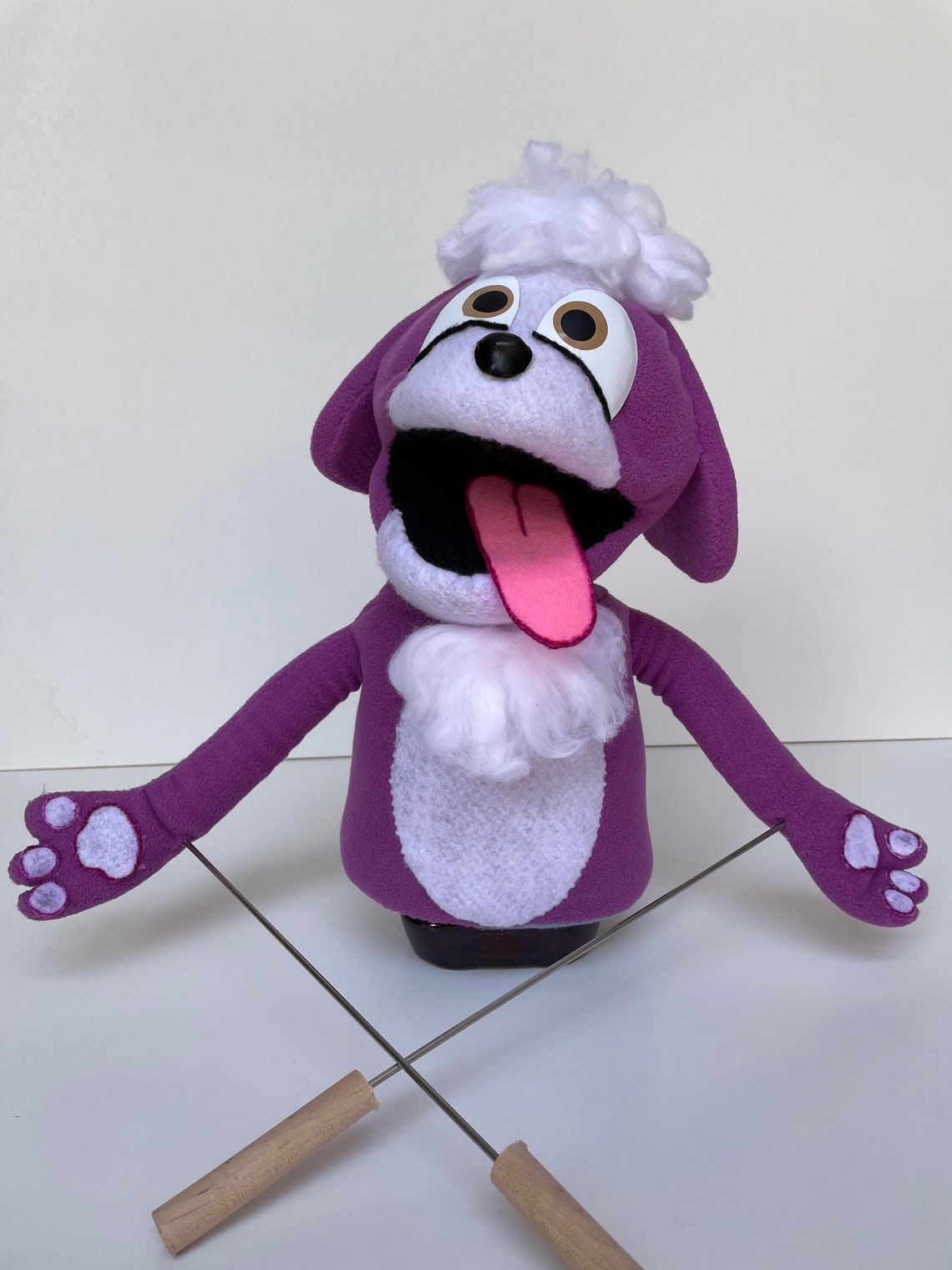 Custom Puppet Puppy puppet Rod arm puppet Etsy