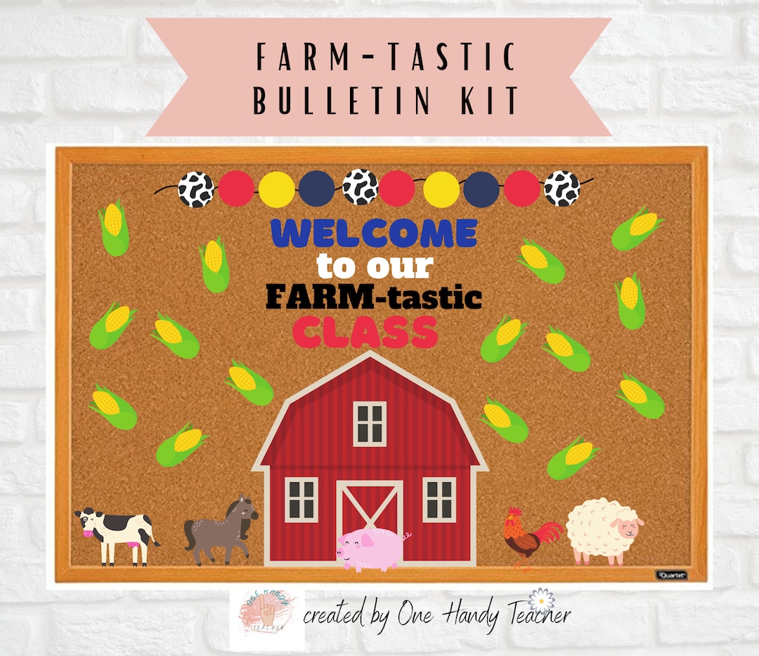 Farm Theme Bulletin, Barnyard Bulletin, Bulletin Board Kit, Back to