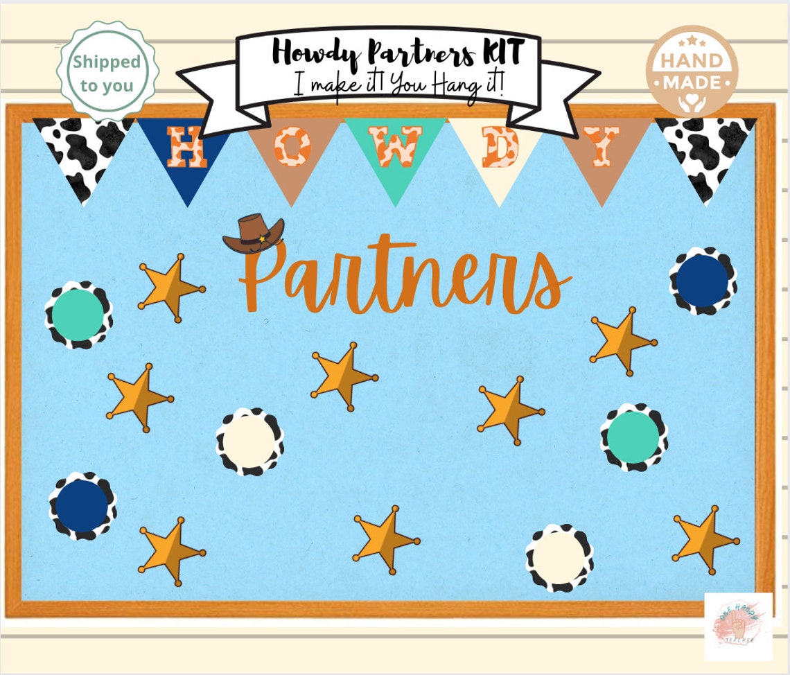 Western Theme Bulletin Cow Print Bulletin Cowboy Bulletin Etsy