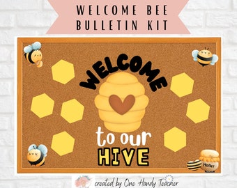 Bee Bulletin, Welcome Bulletin,  Bee Hive Bulletin, Bulletin Board Set, Back to School Bulletin, Classroom Decor, Bulletin Board Cutouts