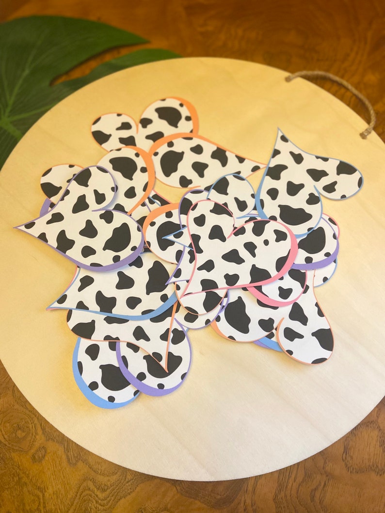 Farm Bulletin Cow Print Bulletin Bulletin Board Set Back to Etsy