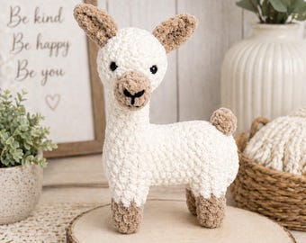 Patrón Amigurumi Llama De Ganchillo (Descargar PDF)
