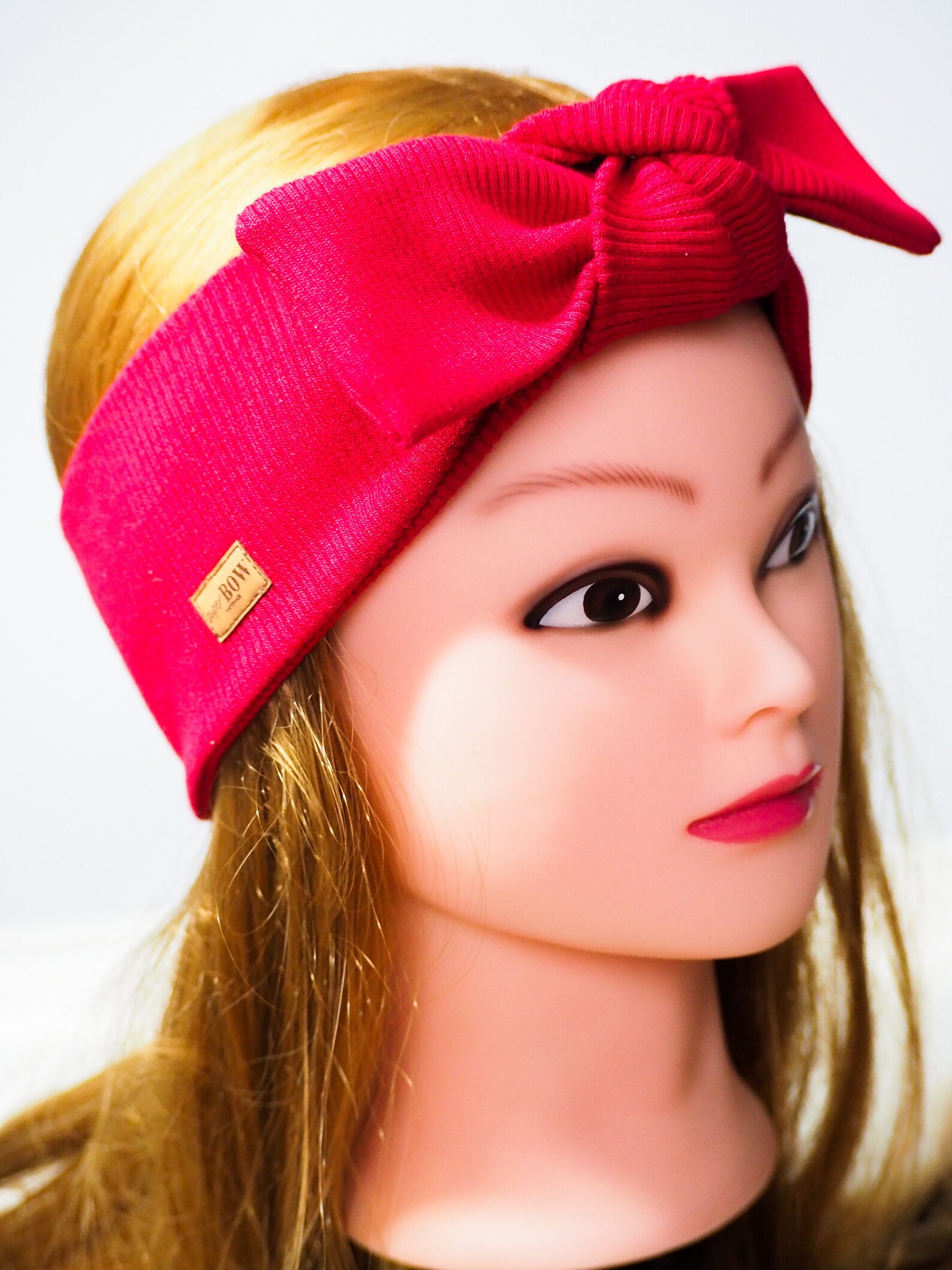 Red headband Woman red headbands Girl headwrap gift Red Etsy