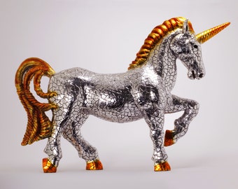 Unicorn Sculpture 80 cm (depth) - Premium  - Barcino Designs - Unique Hand Painted Design