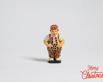 Christmas Caganer 4.6 cm (depth) - Christmas - Barcino Designs - Unique Hand Painted