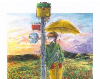 The Bus Stop Art Print