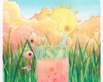 Sapling's Picnic Artwork Print