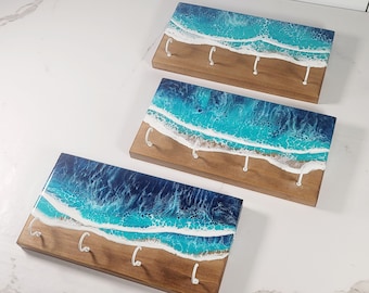 Ocean Wave Epoxy Schlüsselanhänger