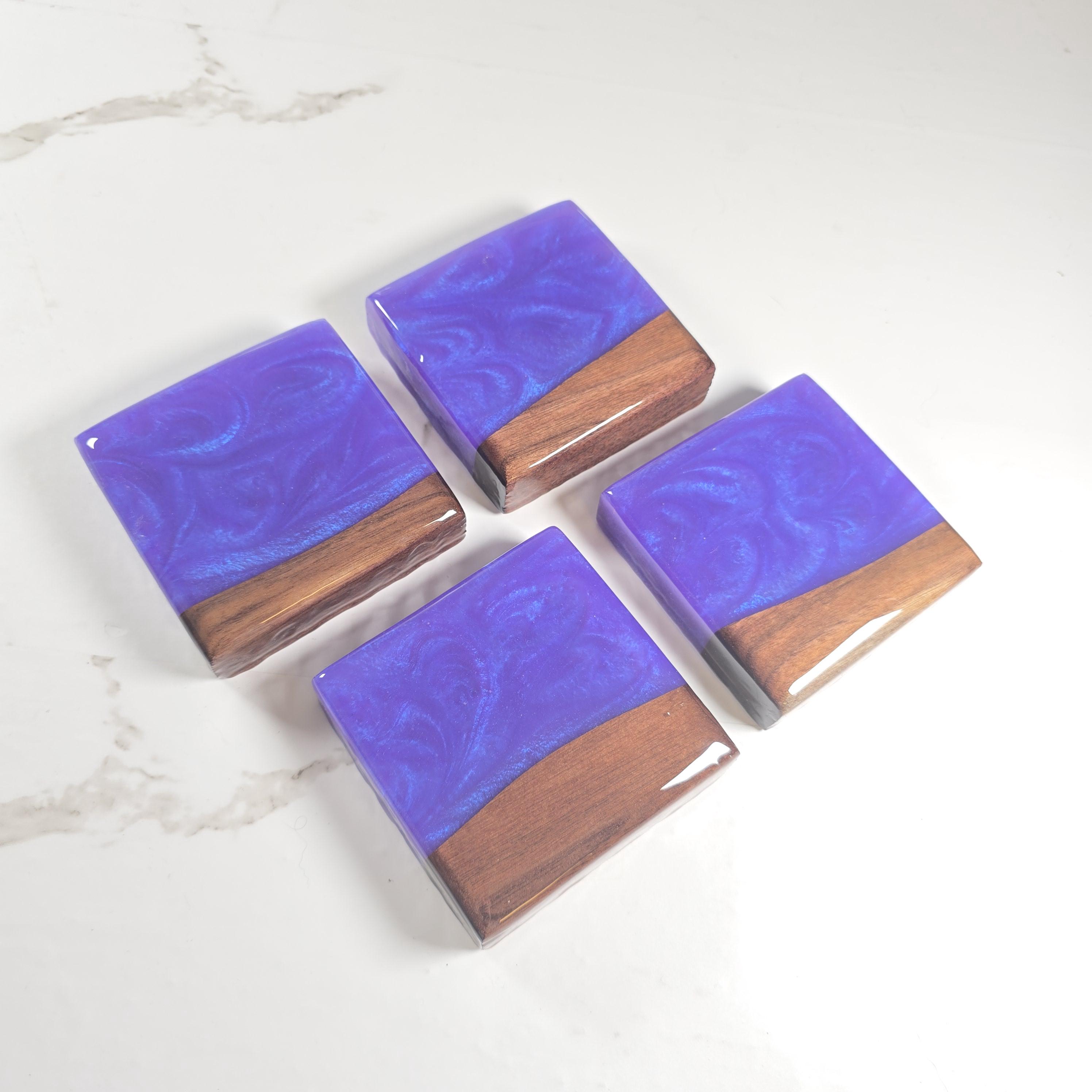 Set di 6 sottobicchieri in cristallo acrilico, Fiaba, 10x10 cm