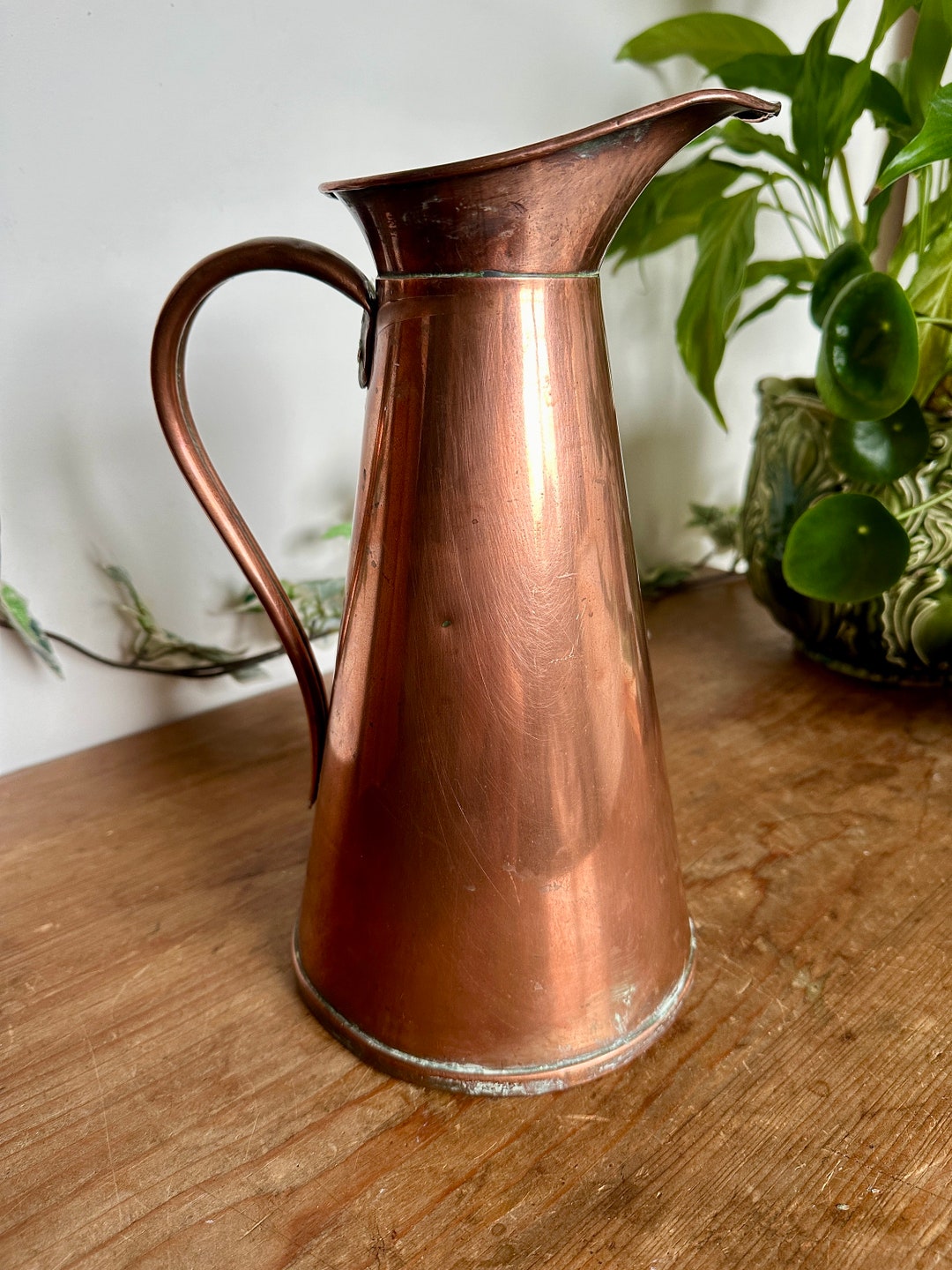 Vintage Joseph Sankey Copper Jug Tall JS & S Copper Water Etsy UK