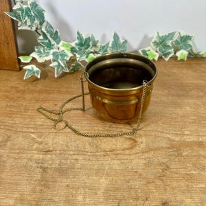 Hanging Vintage Brass Plant Pot | Hanging Plant Pots | Cactus Pots | Succulent Plant Pot