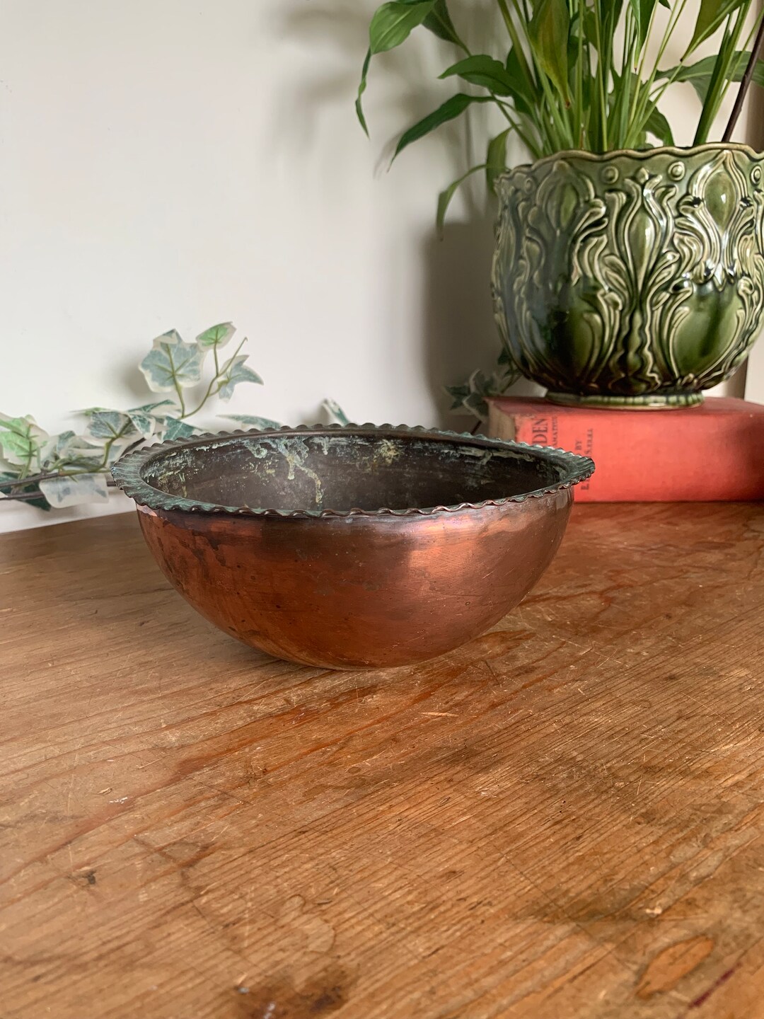 Vintage Copper Bowl Vintage Copper Dish Copper Bowl Etsy