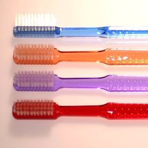 New Vintage Toothbrushes 4-Pack - Extra Soft, Soft, Medium, Hard, Extra Hard - Sound Feelings Brand