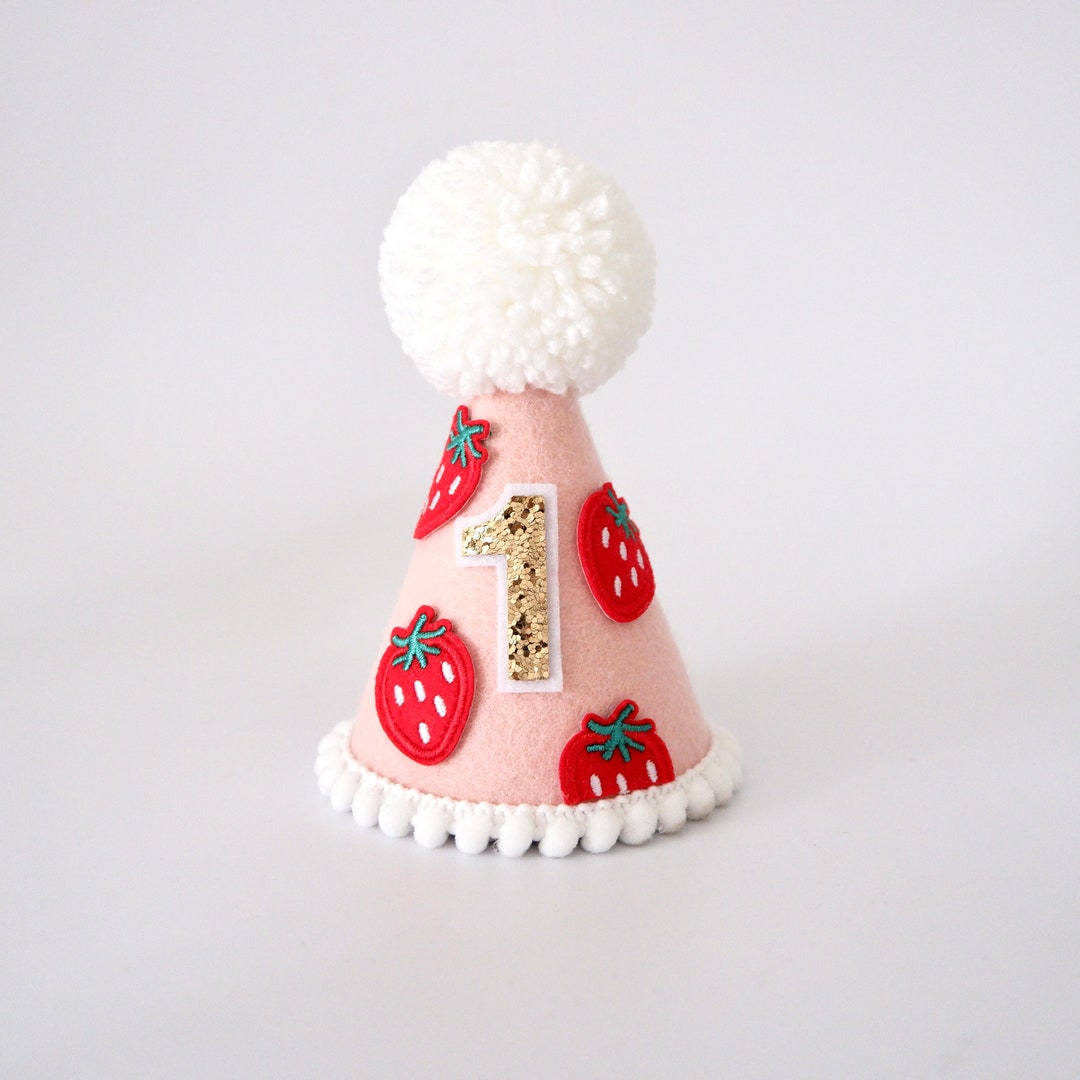 Berry Picking Pink Santa Hat