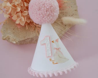 One Silly Goose Party Hat - Goose on the loose Birthday Hat - Birthday Party Hat - Party Hat - Cake Smash -