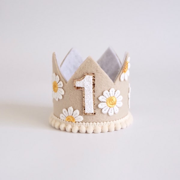 Daisy Boho Birthday Crown - Boho Crown - First Birthday - Daisy Crown - Cake Smash