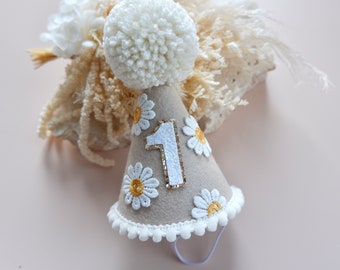Daisy Boho Party Hat - The Original Daisy Boho Birthday Hat - Birthday Party Hat - Party Hat - Cake Smash - Boho - Daisy