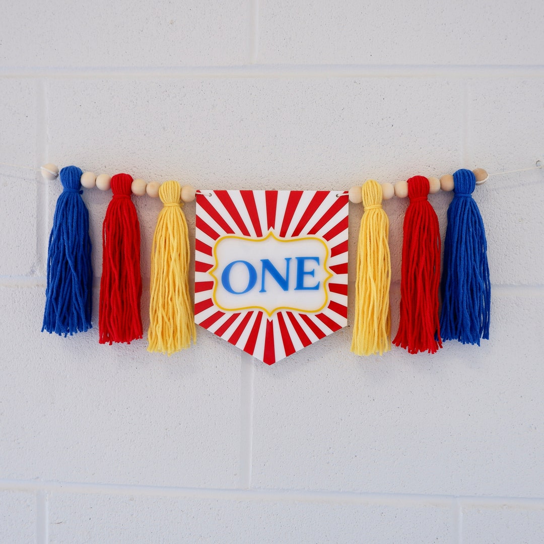 The Greatest Showman High Chair Garland First Birthday High Etsy