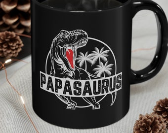 Papa Mug, Papa Gifts from Grandkids, Papasaurus Mug, Funny Grandpa Mug, Fathers Day Mug, Grandpa Gift from Granddaughter, Papa Coffee Mug