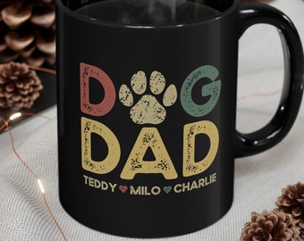 Dog Dad Mug, Personalized Dog Mug, Custom Dog Mug, Dog Dad Gift, Custom Pet Mug, Dog Owner Mug, Dog Dad Coffee Mug, Dog Lover Gifts