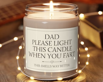 Dad Gifts from Daughter, Fathers Day Gift from Daughter, Dad Gift from Kids, Funny Candle Label, Funny Candles for Men, Scented Soy Candle