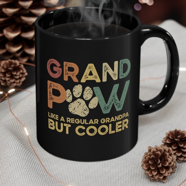 Grandpa Coffee Mug, Grandpa Mug, Dog Grandpa Mug, Dog Grandpa Gift, Personalized Dog Mug, Dog Lover Gift, Dog Dad Gift, Funny Grandpaw Mug