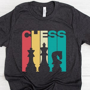 Chess Lover Shirt, Vintage Chess T-Shirt, Retro Chess Master, Chess Game Shirt, Gift for Chess Lover, Chess Player Tee, Chess Pieces TShirt