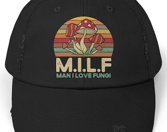 Mushroom Cap, Funny Mushroom Hat, Mycology Gifts, Nature Lover, Mushroom Hunting, Vintage Mushroom, Funghi Hat, Man I Love Fungi