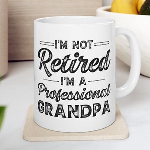 Caneca do vovô, caneca de café do vovô, caneca de aposentadoria, caneca do avô, presente engraçado para o vovô, dia dos pais do vovô, caneca profissional do vovô