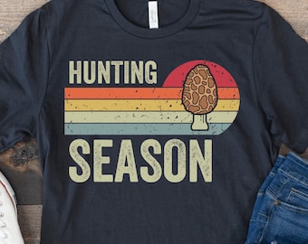 Mushroom Shirt, Mushroom Hunting, Morel Mushroom Shirt, Botanical Shirt, Nature Shirt, Funny Mushroom Gift, Fungi T Shirt, Vintage Mushroom