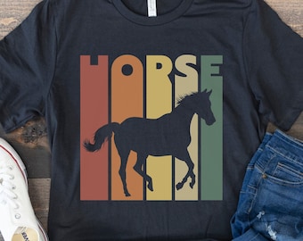 Paard Shirt, Cadeau voor Paardenliefhebber, Ruiter Shirt, Horse Owner Gift, Country Shirt, Western Shirt, Retro Vintage Horse, Farm Cowgirl Shirt