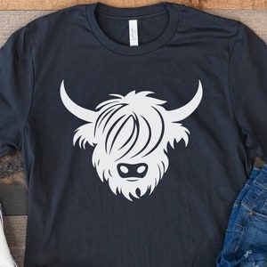 Cow Shirt, Highland Cow Shirt, Cow Print Shirt, Cow Lover Gift, Cow Mom Shirt, Cow Gifts, Cow Sweatshirt, Western Shirt, Cowboy Cowgirl Tee
