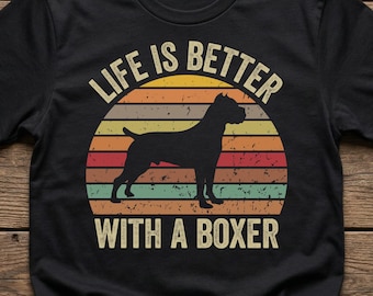 Boxer hundtröja, livet är bättre med en boxer