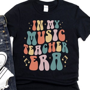 Musik Lehrer Shirt, Musik Lehrer Geschenk, Musik Shirt, Musik Liebhaber Geschenk, Musik Tshirt, Musiker Shirt, Gitarrenlehrer Geschenk, In meiner Lehrer Ära