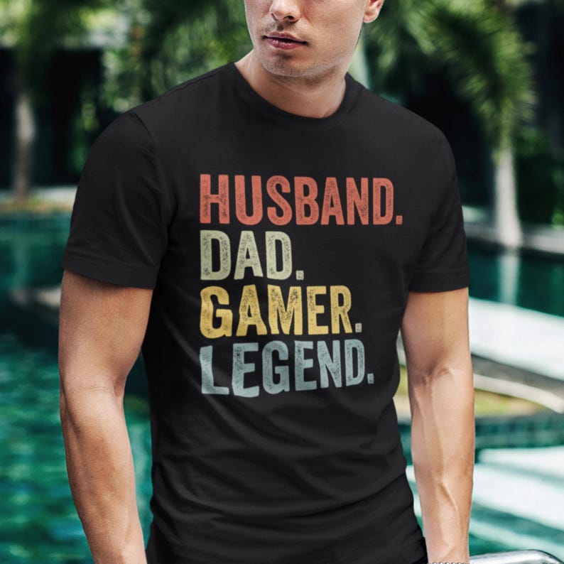 Gamer Dad Legend Shirt | Husband Father's Day Gift image 2
