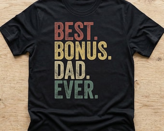 Camiseta de papá extra, regalo del Día del Padre para el padrastro, camiseta de hijastro e hijastra