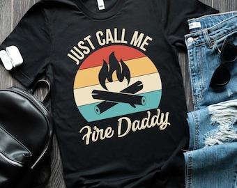 Just Call Me Fire Daddy Unisex Softstyle T-Shirt