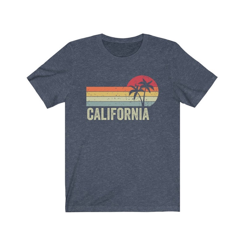 California Shirt, Retro Vintage California, California Sunset, Trendy California Gift, Made in California, West Coast Tee, Cali Girl Shirt image 6